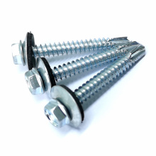 Washer Self-Drilling Tek #3 Point Galvanized Drilling Hex Head Self Tapping Screw Supplier